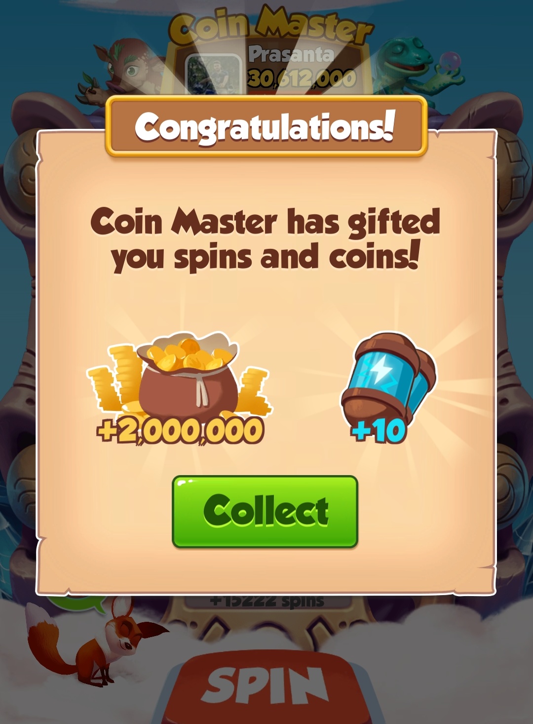 Free Daily Spins Coinmaster
